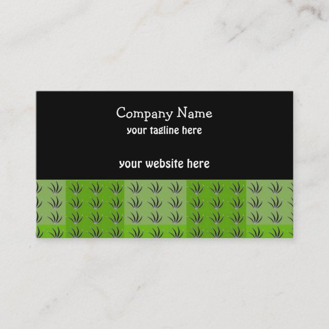 Tarjeta De Visita Hierba Verde (Anverso)