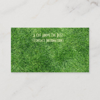 Tarjeta De Visita Hierba verde