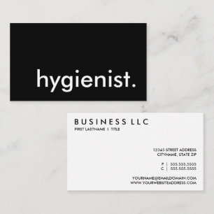 Tarjeta De Visita higienista.