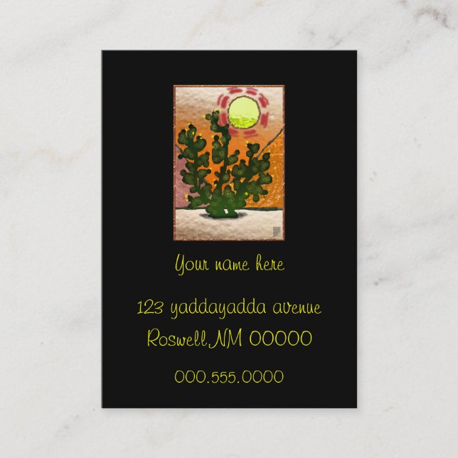 Tarjeta De Visita higo chumbo (Anverso)