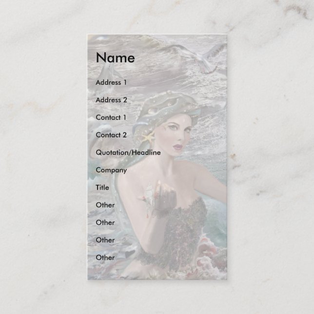 Tarjeta De Visita ¡Hija de Oceano! (Anverso)