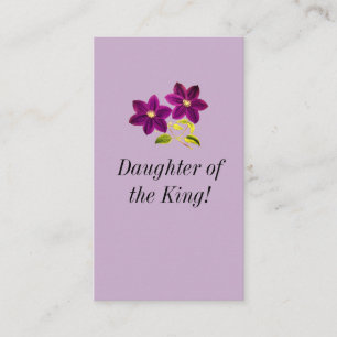 Tarjeta De Visita Hija del rey