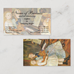 Tarjeta De Visita Hijas de Catulle Mendes; Pierre Auguste Renoir