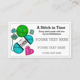 Tarjeta De Visita Hilados/Crochet/Knit