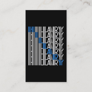 Tarjeta De Visita hillary clinton textual