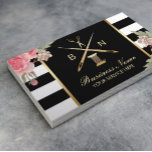 Tarjeta De Visita Hilo de costura de costura y aguja Floral vintage<br><div class="desc">Scoser Seamstress Gold Thread & Needles Vintage Floral Business Cards.</div>