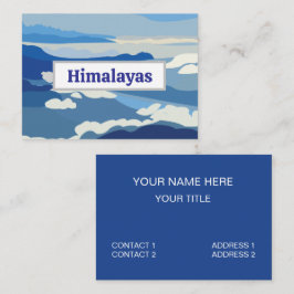 Tarjeta De Visita Himalayas Montañas Asia Viajes