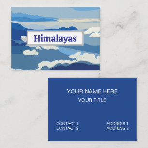 Tarjeta De Visita Himalayas Montañas Asia Viajes