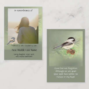 Tarjeta De Visita Hincha de pollo en memoria de Pocket Keepsake