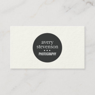 Tarjeta De Visita Hip Elegant Moderno, Fotografía simple, Minimalist
