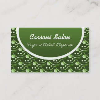 Tarjeta de visita Hip y Styl, verde oliva