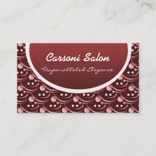 Tarjeta de visita Hip y Stylish, Maroon
