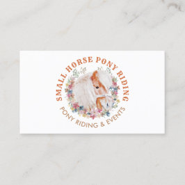 Tarjeta De Visita Hípica Pony Ride Walk Brek Farm
