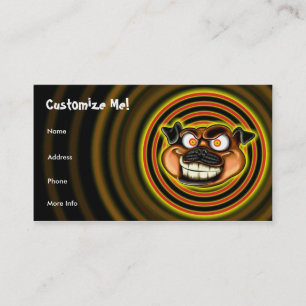 Tarjeta de visita hipnótica del barro amasado