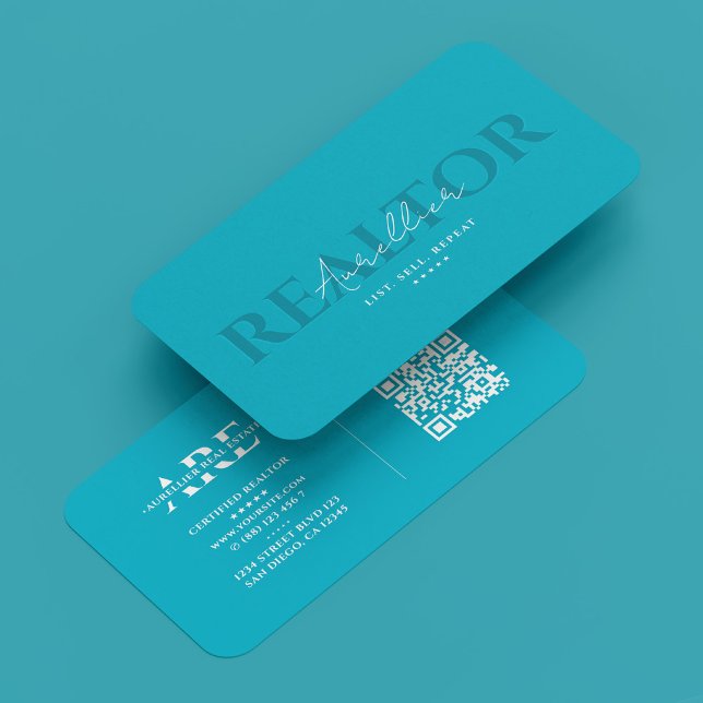 Tarjeta De Visita Hipoteca Realtor Azure Sky Blue Modern (Realtor Mortgage Azure Sky Blue Modern Business Card
)