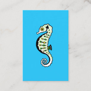 Tarjeta De Visita Hippocampus - SEAHORSE - Naturaleza - Azul marino