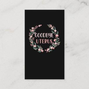 Tarjeta De Visita Histerectomía Cirugía Superviviente de extracci