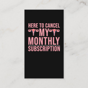 Tarjeta De Visita Histerectomía Sensibilización Cirugía Recuperac