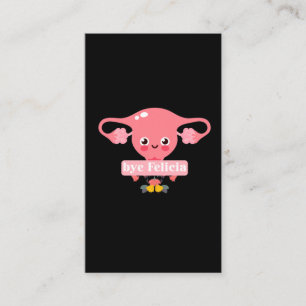 Tarjeta De Visita Histeriectomía Cirugía Recuperación Uterus Feli