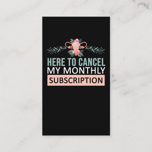 Tarjeta De Visita Histeriectomía Sensibilización Flores Desmontaje d (Anverso)