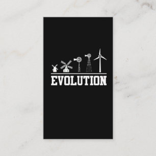 Tarjeta De Visita Historia de la turbina eólica Evolución energét