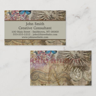 Tarjeta De Visita Historia Romana Italia Viaje Vacaciones Ciudad