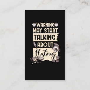 Tarjeta De Visita Historiador gracioso de la ocupación de la histor