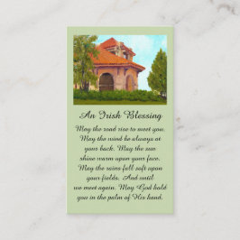 Tarjeta De Visita Historic 1904 World Fair Pavilion Irish Blessing 