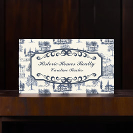 Tarjeta De Visita Histórico Hogares Agente Inmobiliario