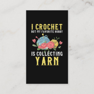 Tarjeta De Visita Hobby de Reclutamiento de Crochet que reúne a Yar