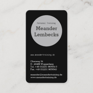 Tarjeta De Visita Hochformat Typo Karten