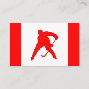 Tarjeta De Visita Hockey Canadá