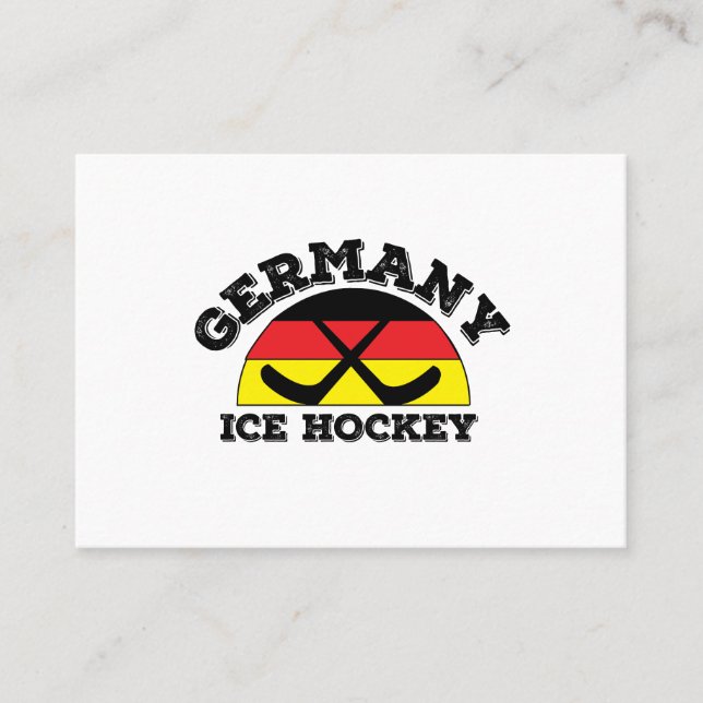 Tarjeta De Visita Hockey sobre hielo de Alemania (Anverso)