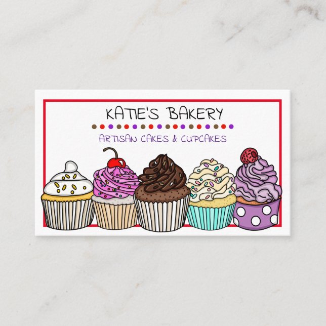 Tarjeta De Visita Hogar Baking Business o Panadería (Anverso)