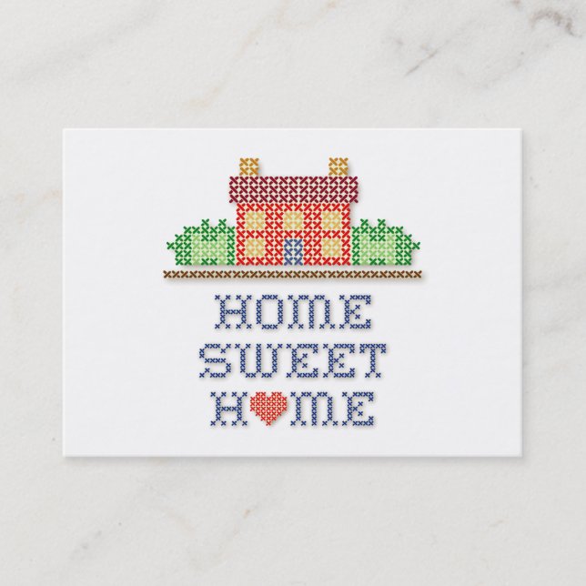 Tarjeta De Visita Hogar dulce hogar (Anverso)