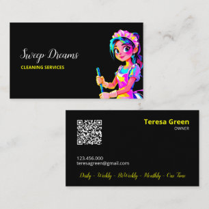 Tarjeta De Visita Hogar empleada doméstica QR