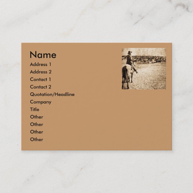 Tarjeta De Visita Hogar en la gama V.2 (Anverso)