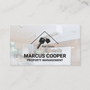 Tarjeta De Visita Hogar inmobiliario y claves   Cocina interior