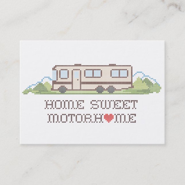 Tarjeta De Visita Hogar Sweet Motor Home Business Card (Anverso)