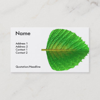 Tarjeta De Visita hoja