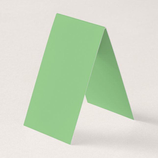 Tarjeta De Visita Hoja De Goma, Hoja Pálida, Verde Pixista, (Reverso)