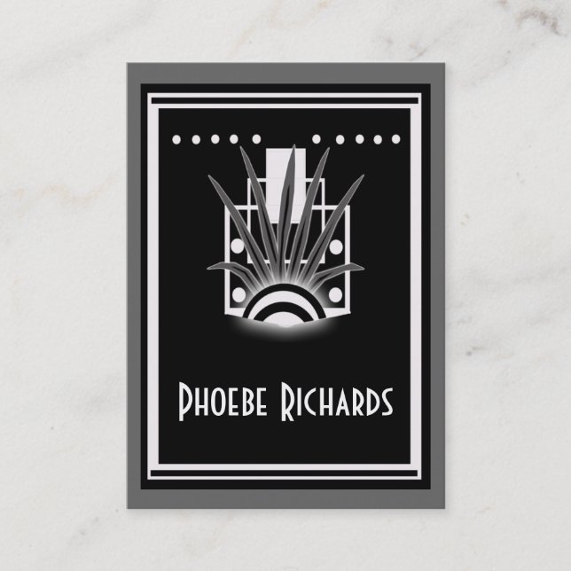 Tarjeta De Visita hoja del deco (Anverso)