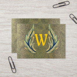 Tarjeta De Visita Hoja dorada-W