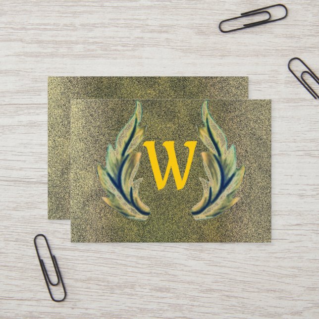 Tarjeta De Visita Hoja dorada-W (Anverso/Reverso In Situ)