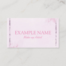 Tarjeta De Visita "Hoja rosa" personalizada (estadounidense)