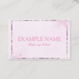 Tarjeta De Visita "Hoja rosa" personalizada (Reino Unido/Euro)