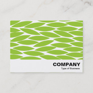 Tarjeta De Visita Hojas abstractas - Verde marciano