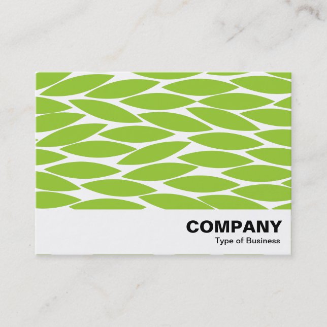 Tarjeta De Visita Hojas abstractas - Verde marciano (Anverso)
