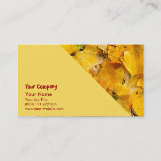 Tarjeta De Visita Hojas de Biloba del Ginkgo