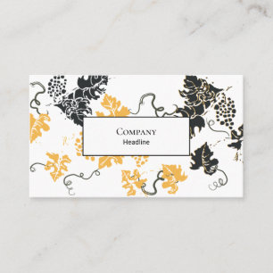 Tarjeta De Visita Hojas de uva